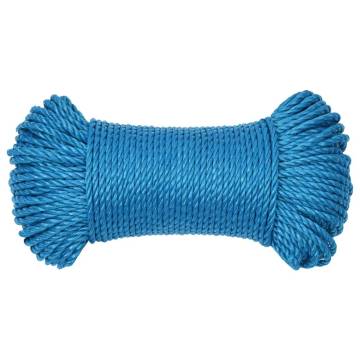 Work Rope Blue 8mm 250m Polypropylene - Durable & Versatile