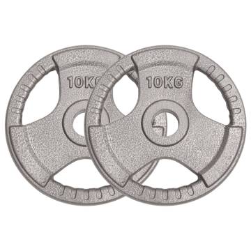 Buy Olympic Weight Plates 2 pcs 20 kg - Durable Cast Iron