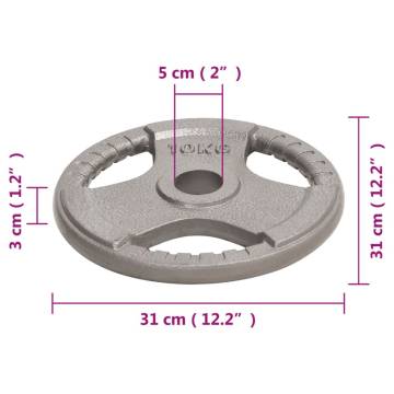 Buy Olympic Weight Plates 2 pcs 20 kg - Durable Cast Iron