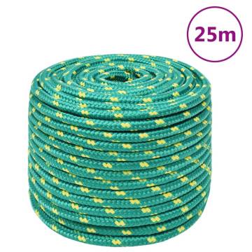 Boat Rope Green 14 mm 25 m Polypropylene | Durable & Versatile