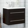  Bathroom Sink Cabinet with Built-in Basin Black Colour black Size 60 x 38.5 x 48 cm Quantity in Package 1 Model with faucet 