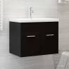  Sink Cabinet Black 60x38.5x46 cm Engineered Wood Colour black Size 60 x 38.5 x 46 cm Number of 1 Number of Pieces 