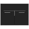 Sink Cabinet Black 60x38.5x46 cm - Stylish Bathroom Storage