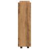 Narrow Storage Trolley 3 Tier - Artisian Oak | Hipo Market