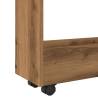 Narrow Storage Trolley 3 Tier - Artisian Oak | Hipo Market