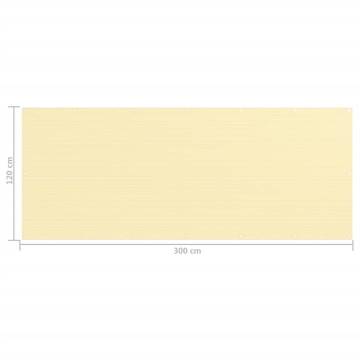 HDPE Beige Balcony Screen 120x300 cm | Privacy & Shade