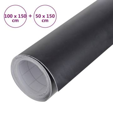 Matt Black Car Films - 2 Pcs 100x150 cm + 50x150 cm