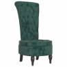 High Back Chair Dark Green Velvet Design | Hipo Market