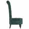 High Back Chair Dark Green Velvet Design | Hipo Market