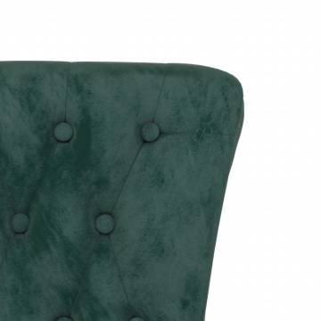 High Back Chair Dark Green Velvet Design | Hipo Market