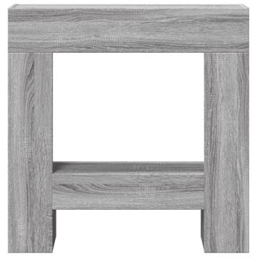 Fireplace Surround Grey Sonoma - Engineered Wood - 81x18x82 cm