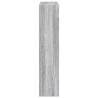 Fireplace Surround Grey Sonoma - Engineered Wood - 81x18x82 cm