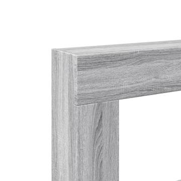 Fireplace Surround Grey Sonoma - Engineered Wood - 81x18x82 cm