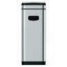 EKO Waste Bin Touch Bar Tina 30 L Matte Silver - Hipomarket