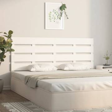 White Solid Pine Headboard 160x80 cm - Stylish Bedroom Design