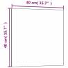 Wall-mounted Magnetic Board White 40x40 cm Tempered Glass