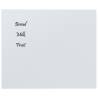 Wall-mounted Magnetic Board White 60x50 cm Tempered Glass