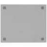 Wall-mounted Magnetic Board White 60x50 cm Tempered Glass