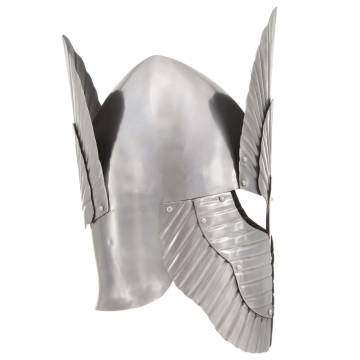 Fantasy Medieval Knight Helmet Replica LARP - Silver Steel