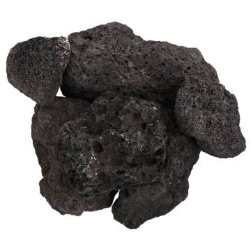 Volcanic Rocks 10 kg Black - Natural Aquarium & Landscaping Decor