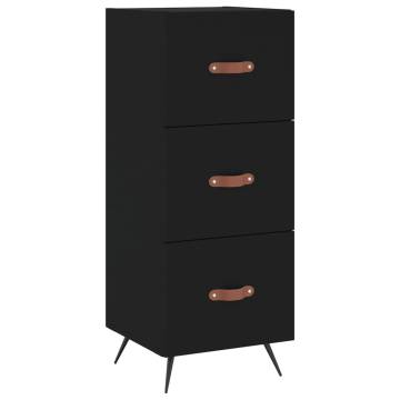 Stylish Highboard Black 34.5x34x180 cm | Hipomarket