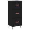 Stylish Highboard Black 34.5x34x180 cm | Hipomarket