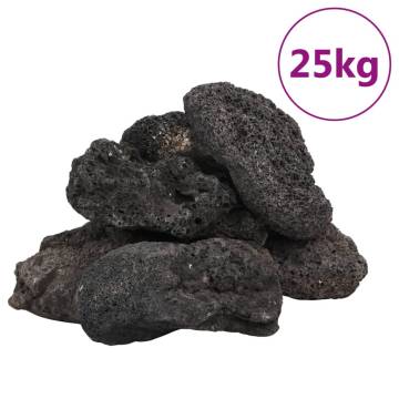 Volcanic Rocks 25kg - Natural Black Aquarium Decoration