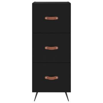 Stylish Highboard Black 34.5x34x180 cm | Hipomarket