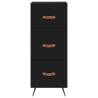 Stylish Highboard Black 34.5x34x180 cm | Hipomarket