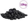 Polished Black Pebbles 10kg | Perfect for Aquariums & Gardens