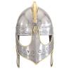 Beowulf Helmet Antique Replica | Silver Steel for LARP