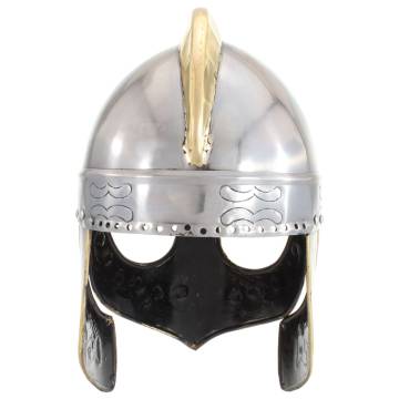 Beowulf Helmet Antique Replica | Silver Steel for LARP