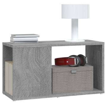 Stylish Grey Sonoma TV Cabinet - 60x24x32cm Engineered Wood