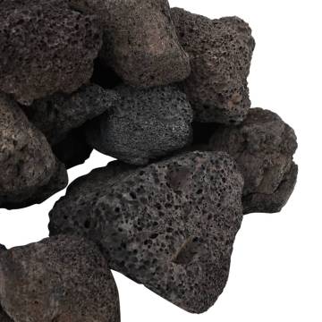 Volcanic Rocks 10 kg Black 5-8 cm for Aquariums & Gardens