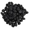 Polished Pebbles 25 kg Black 2-5 cm for Aquariums & Gardens