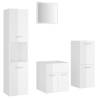 High Gloss White Bathroom Furniture Set | Stylish Storage