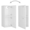 High Gloss White Bathroom Furniture Set | Stylish Storage