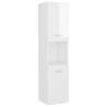 High Gloss White Bathroom Furniture Set | Stylish Storage