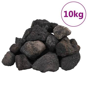 Volcanic Rocks 10 kg Black 5-8 cm | Enhance Your Aquarium