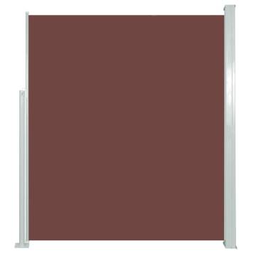 Patio Retractable Side Awning 160x500 cm Brown - Hipomarket