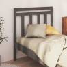 Bed Headboard Grey 95x4x100 cm Solid Wood Pine Colour grey Size 95 x 100 cm Quantity in Package 1 