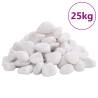 Polished Pebbles 25kg White 2-5cm - Natural & Decorative Stones