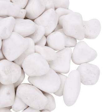 Polished Pebbles 25kg White 2-5cm - Natural & Decorative Stones