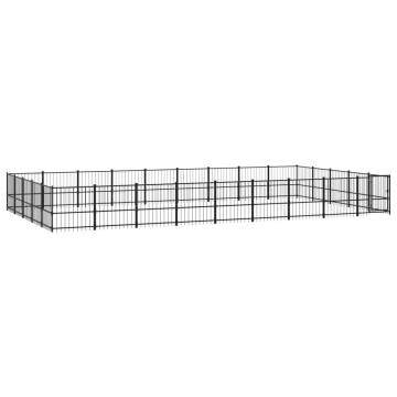 Outdoor Dog Kennel Steel 42.34 m² | Safe & Durable