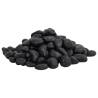 Polished Black Pebbles 25kg | Enhance Your Aquarium & Garden