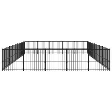 Outdoor Dog Kennel Steel 42.34 m² | Safe & Durable