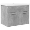 Bathroom Sink Cabinet with Basin - Concrete Grey Style