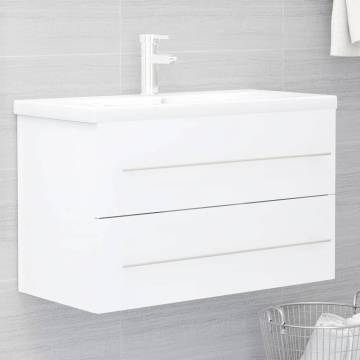 Sink Cabinet White 80x38.5 cm - Stylish Bathroom Storage