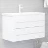  Sink Cabinet White 80x38.5x48 cm Engineered Wood Colour white Size 80 x 38.5 x 48 cm Number of 1 Number of Pieces 