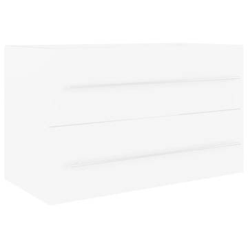 Sink Cabinet White 80x38.5 cm - Stylish Bathroom Storage